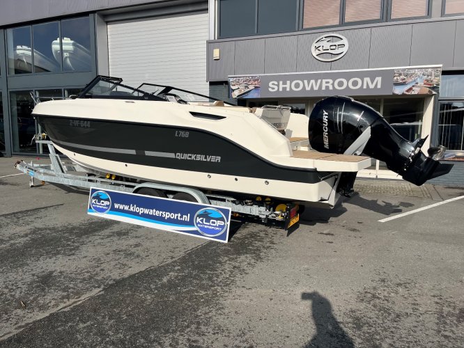 Quicksilver 755 Bowrider met een Mercury Verado 255 pk uit bouwjaar 2018.